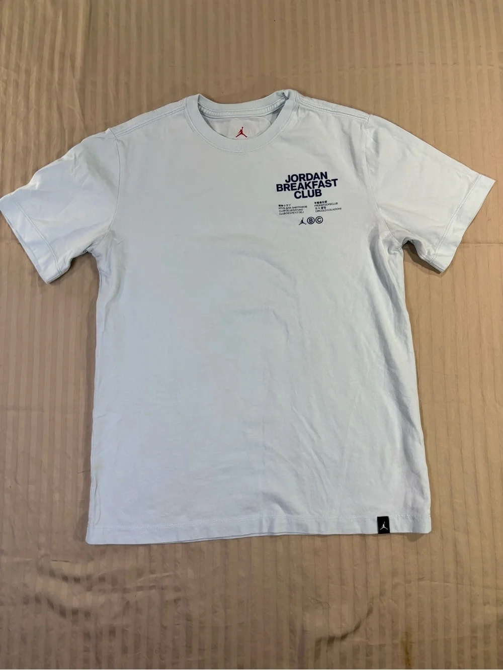 Air Jordan T-shirt Dri-FIT Sport Breakfast Club Light Blue Size Men's M